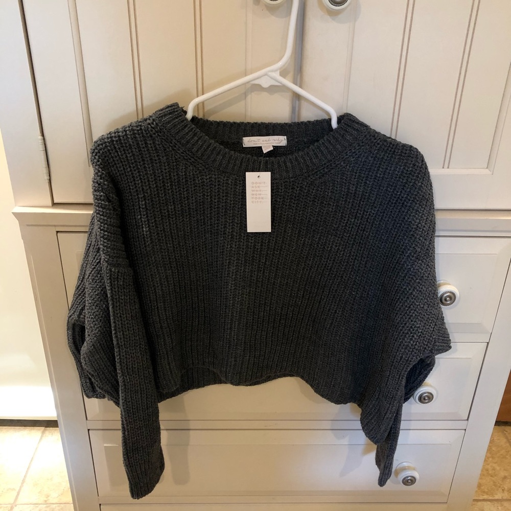 Don’t Ask Why Gray Sweater